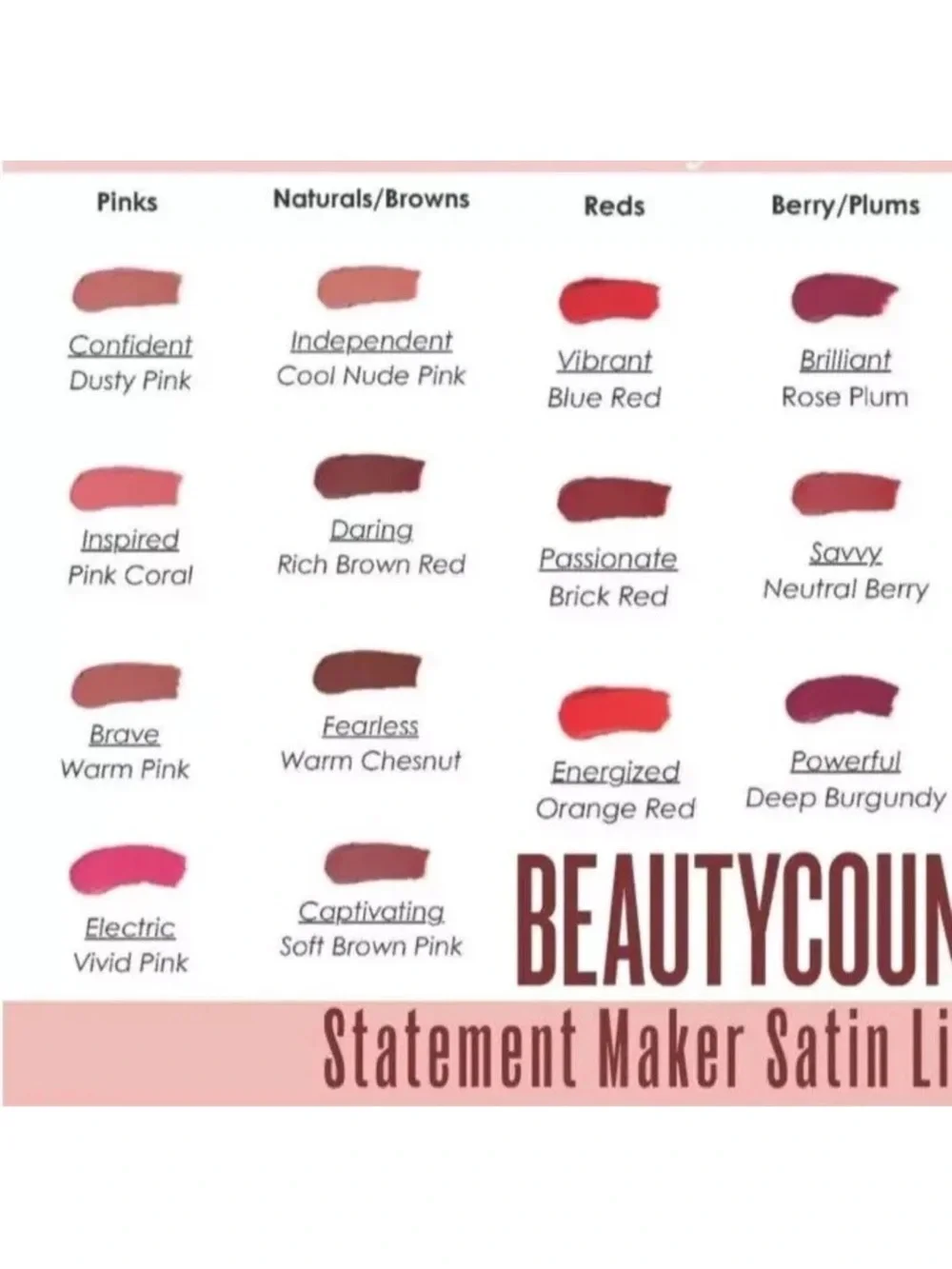 Beautycounter Statement Maker Satin Lipstick Electric Bright Pink 0.06 oz